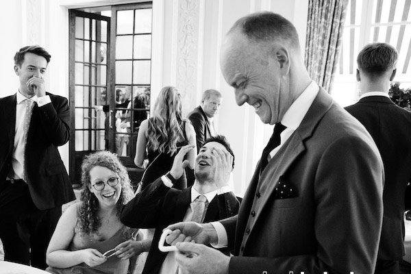 Table magician in Hertfordshire performing close-up magic at an event