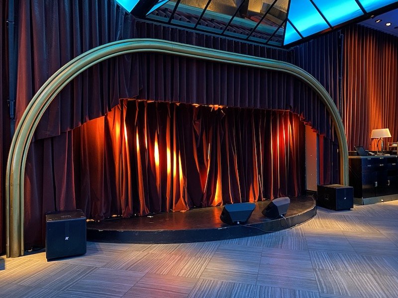 The stage at Quaglino's