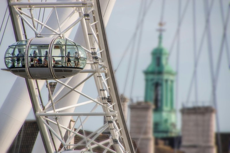 A pod on the London Eye, which can be booked for your company summer party